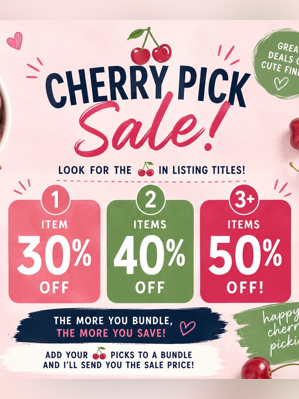 🍒 CHERRY PICK SALE! 🍒